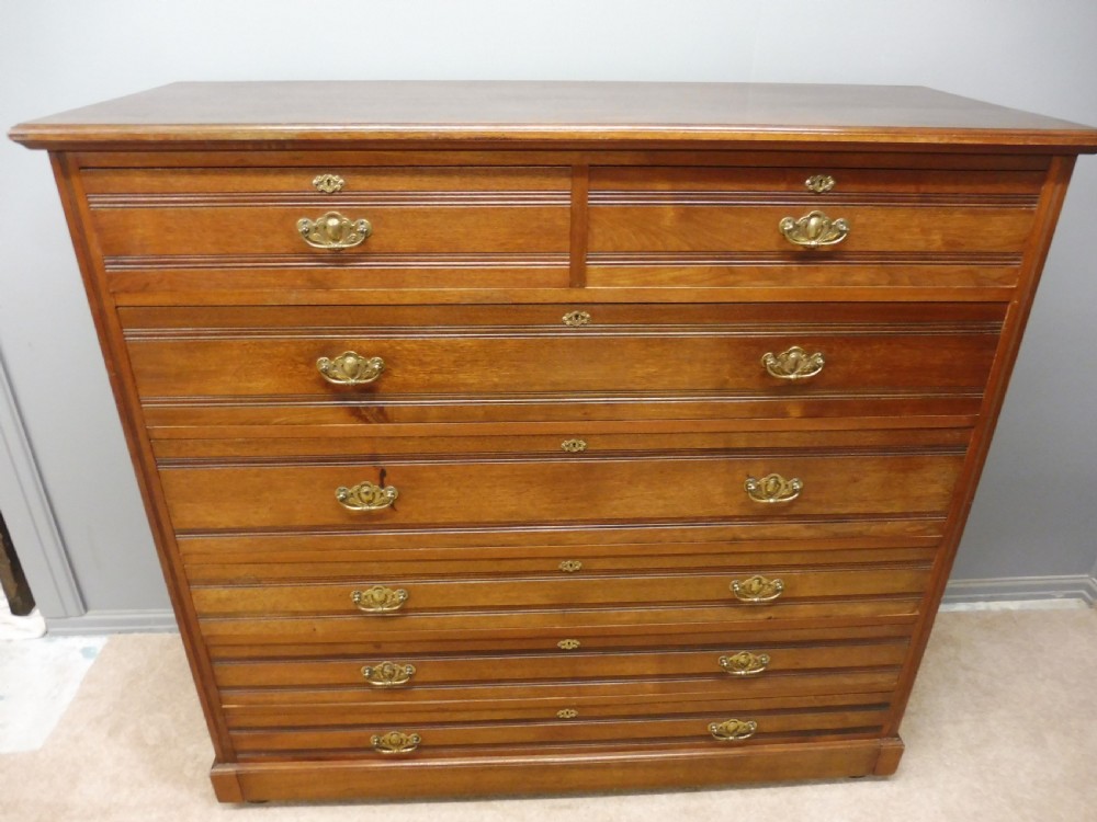 LARGE VICTORIAN WALNUT CHEST OF DRAWERS View XI