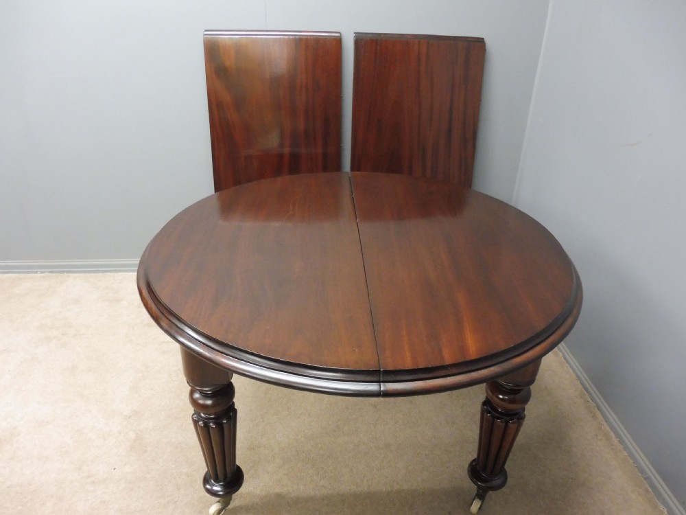 VICTORIAN MID 19TH CENTURY MAHOGANY EXTENDING DINING TABLE SEATS 8 View VIII