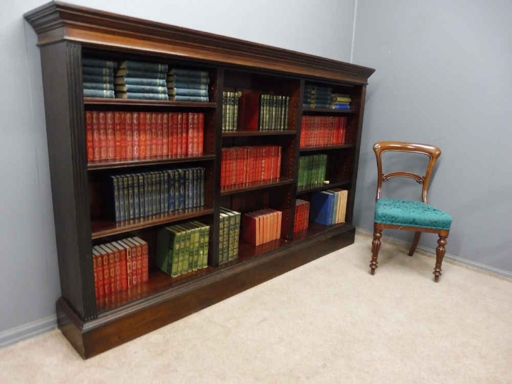 SUBSTANTIAL VICTORIAN MAHOGANY BOOKCASE View II