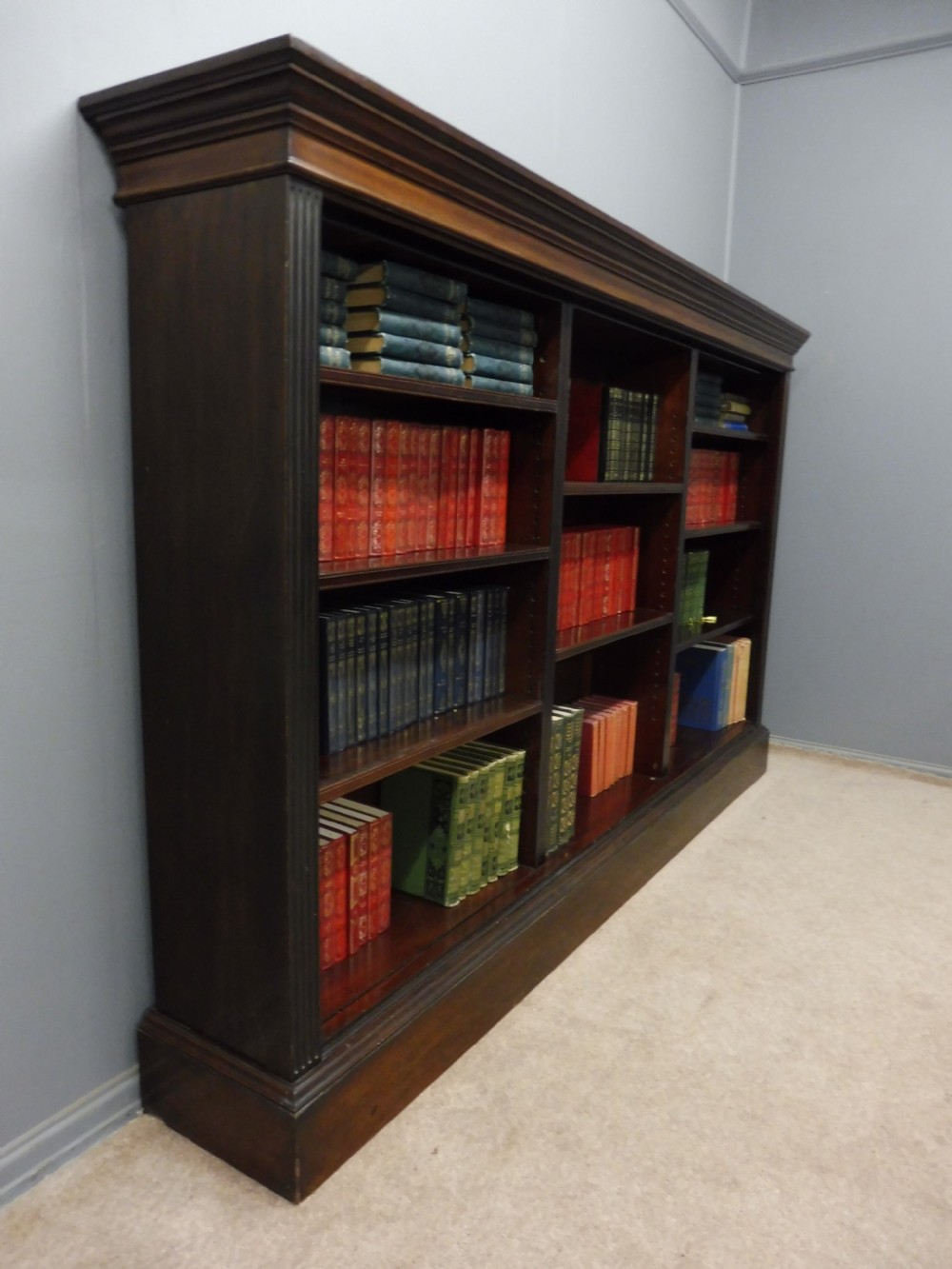 SUBSTANTIAL VICTORIAN MAHOGANY BOOKCASE View V