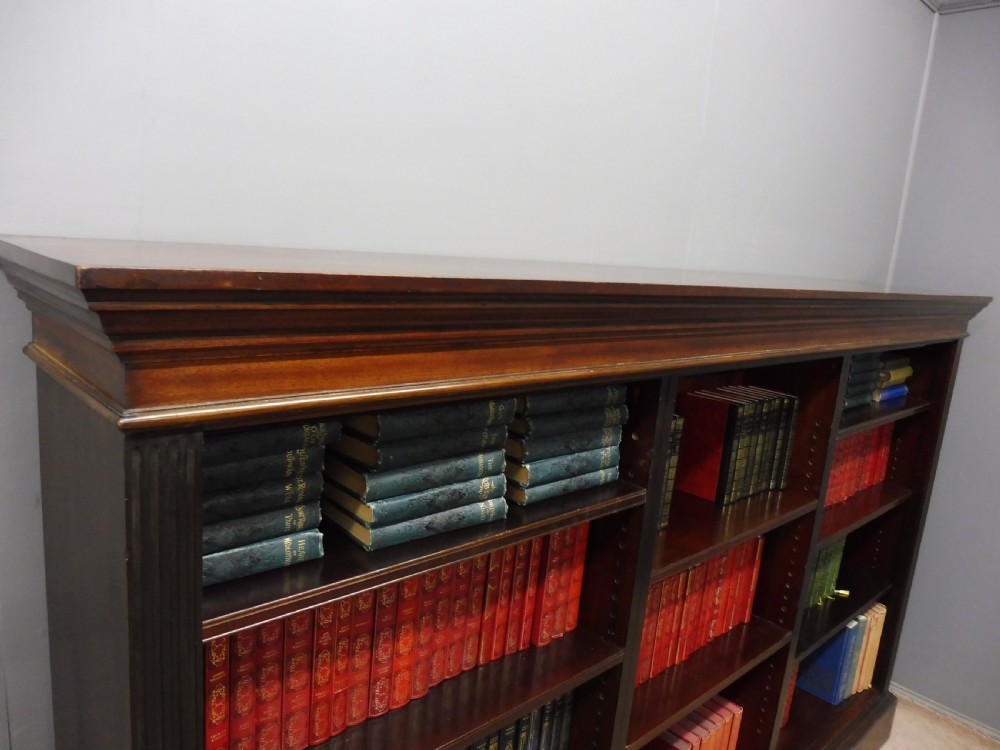 SUBSTANTIAL VICTORIAN MAHOGANY BOOKCASE View VIII