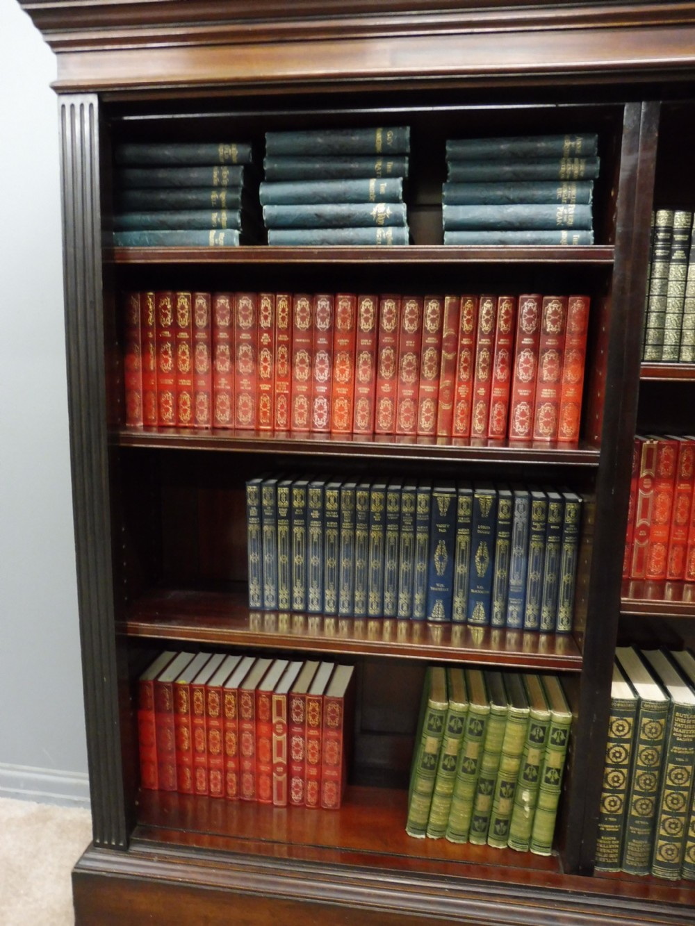 SUBSTANTIAL VICTORIAN MAHOGANY BOOKCASE View XII