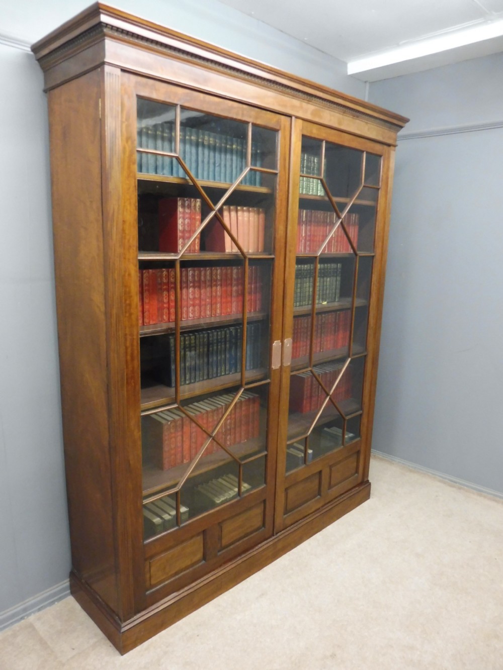 LARGE DEEP MAHOGANY BOOKCASE View IV