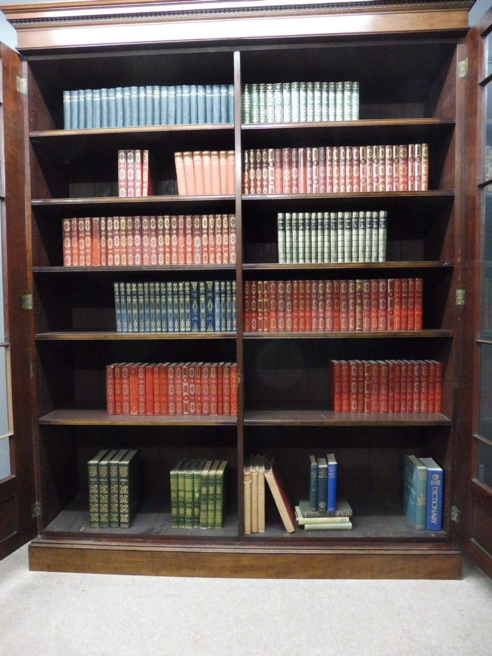 LARGE DEEP MAHOGANY BOOKCASE View VII