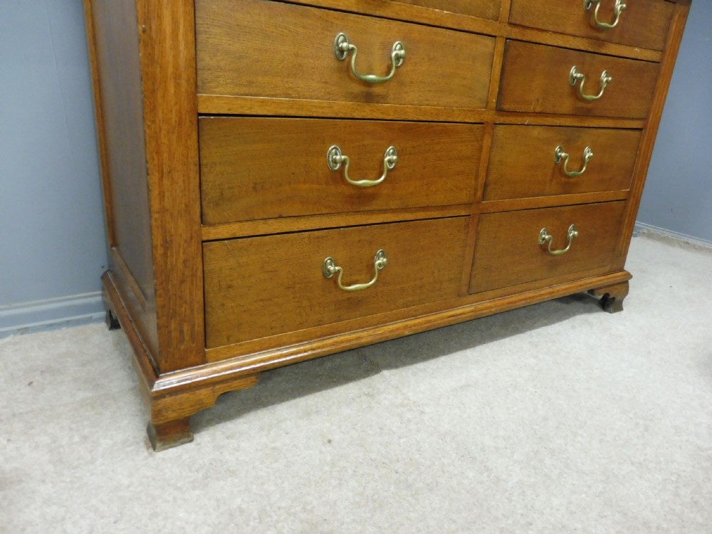 ANTIQUE OAK BOOKCASE ON CHEST CIRCA 1900 View XIV