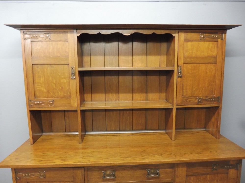 OAK ARTS AND CRAFTS DRESSER BY MAPLE AND CO View IV