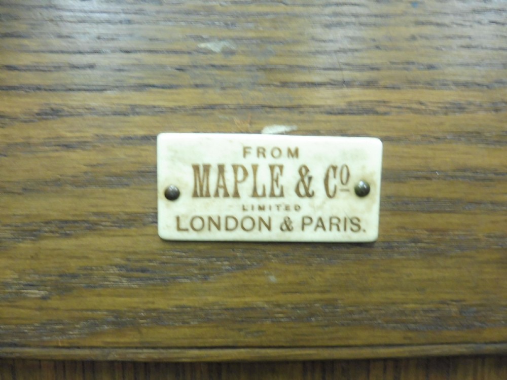 OAK ARTS AND CRAFTS DRESSER BY MAPLE AND CO View XVII