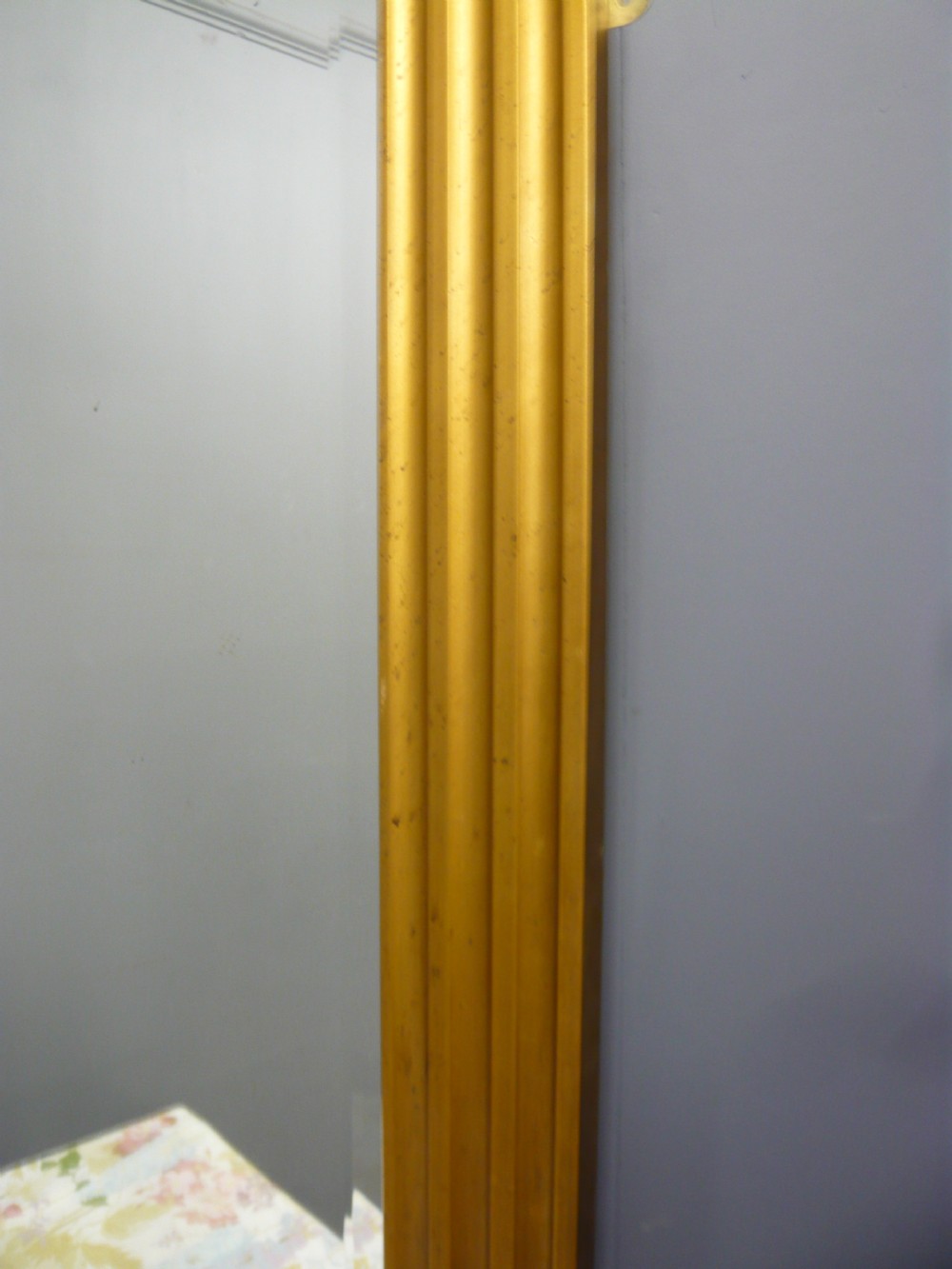 LARGE FRENCH GILT ART DECO MIRROR c 1920 View V