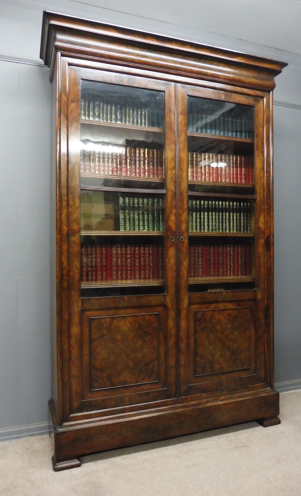 LARGE FRENCH 19TH CENTURY MAHOGANY BOOKCASE View III