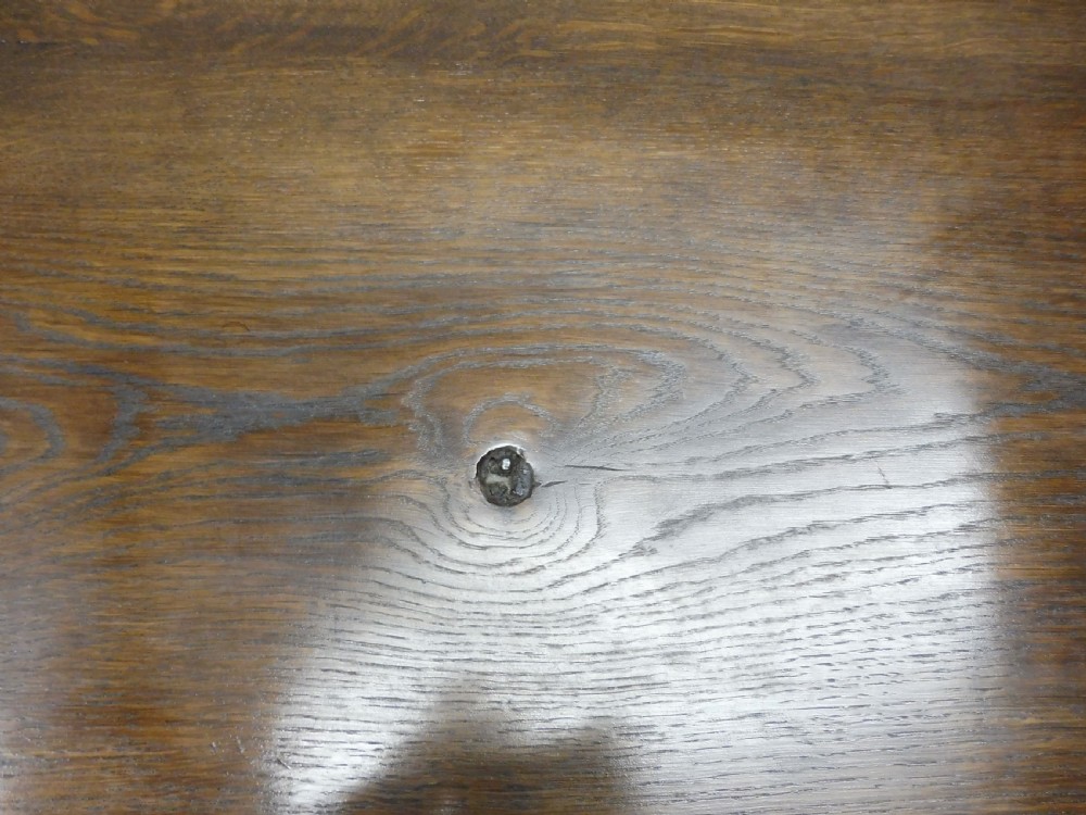 LARGE OAK REFECTORY TABLE CIRCA 1900 View IX