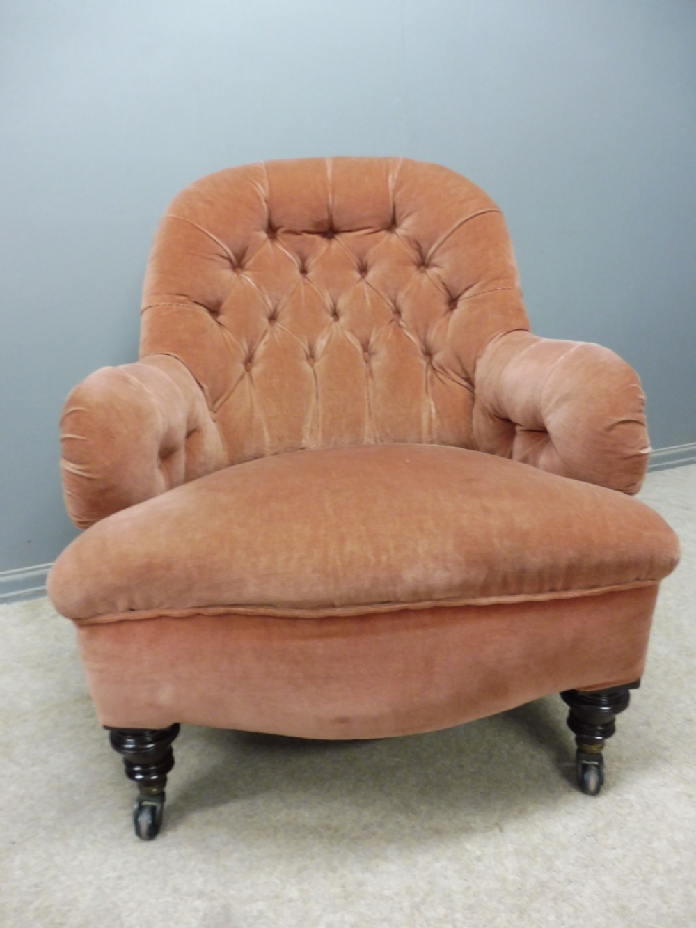 COMFORTABLE VICTORIAN ARMCHAIR View III