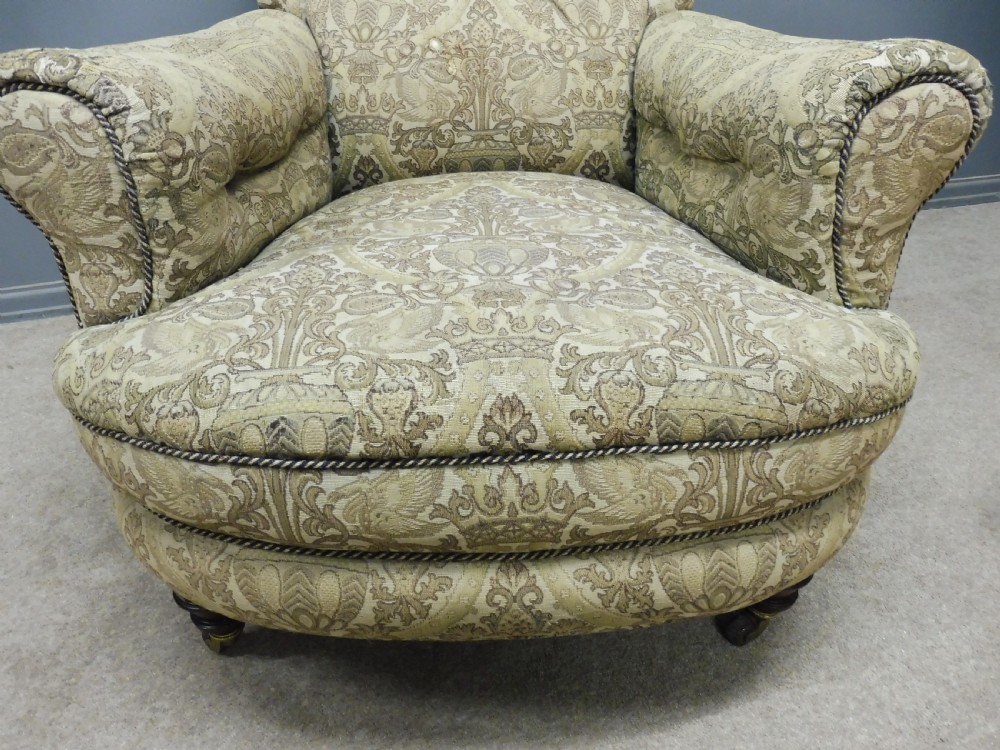 VICTORIAN WALNUT  HOWARD STYLE ARMCHAIR CIRCA 1880 View VIII