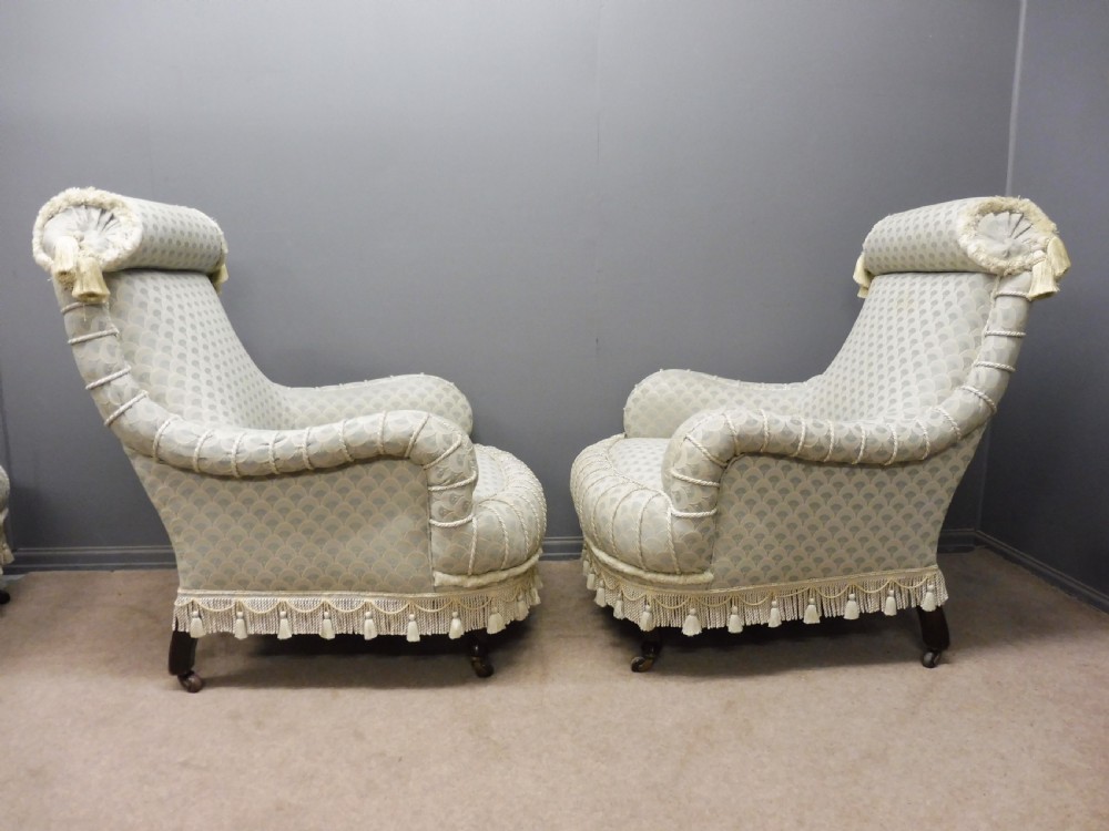 SUPERB QUALITY 19TH CENTURY VICTORIAN 3 PIECE SUITE View XXII