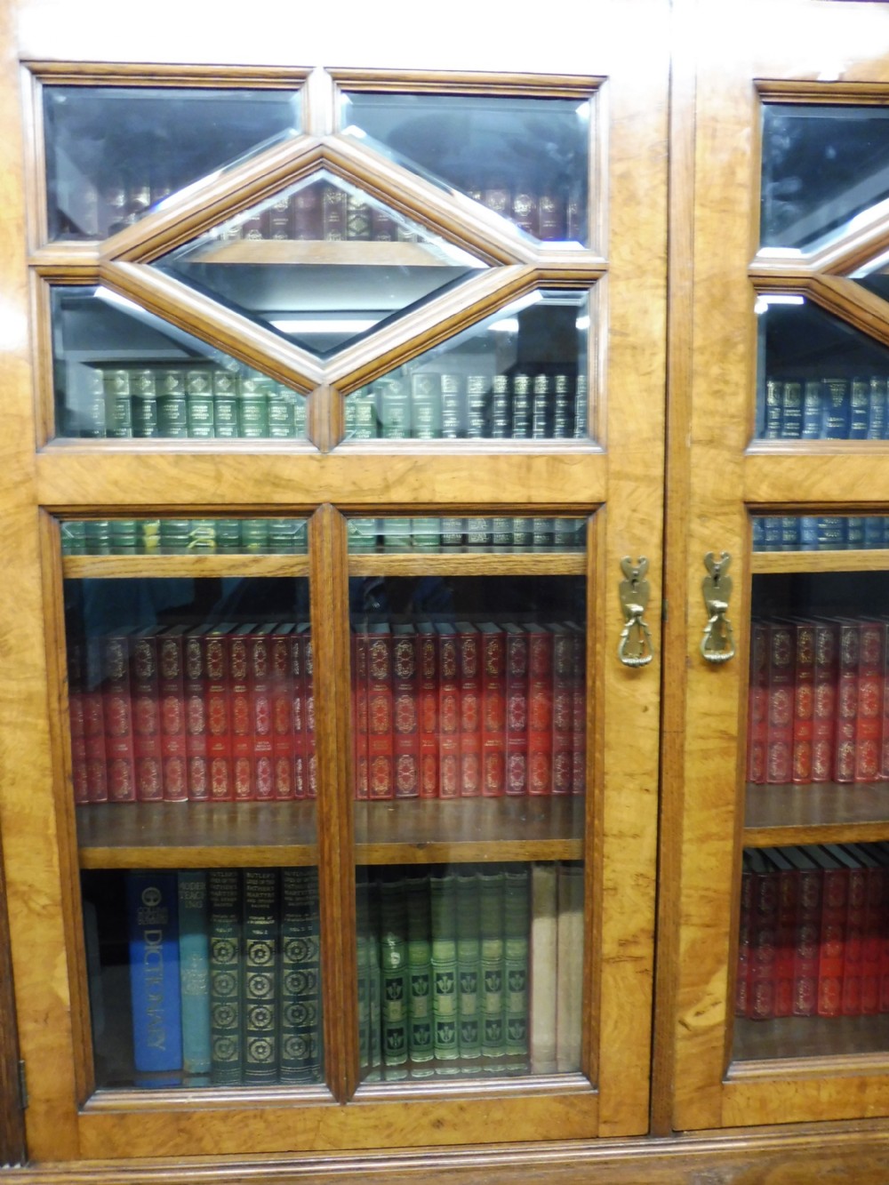 SUPERIOR QUALITY 19TH CENTURY OAK, BURR OAK,AND  POLLARD OAK BOOKCASE View VI