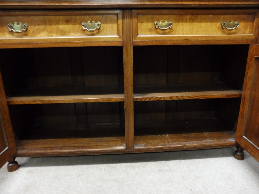 SUPERIOR QUALITY 19TH CENTURY OAK, BURR OAK,AND  POLLARD OAK BOOKCASE View XIV