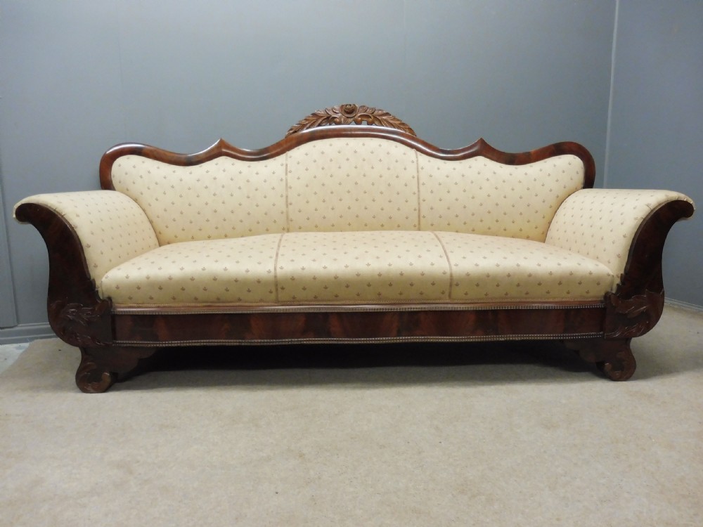 VICTORIAN PERIOD SCROLL END SOFA View IV