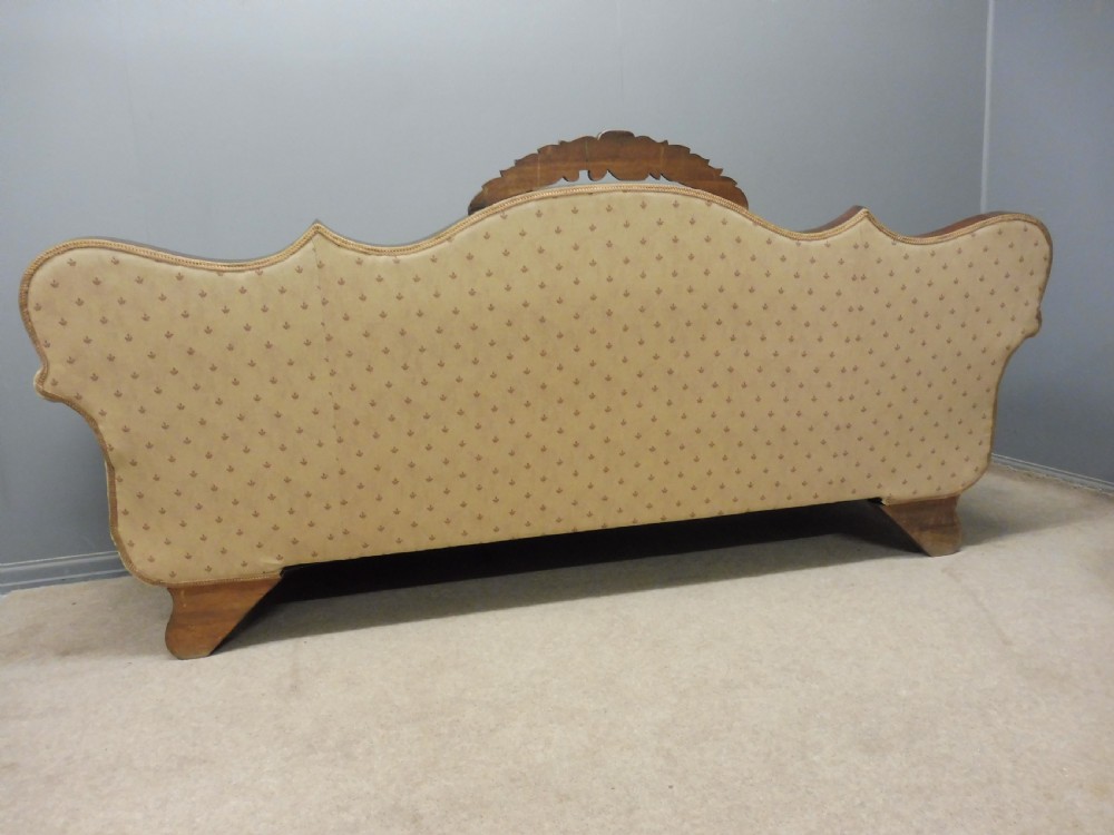 VICTORIAN PERIOD SCROLL END SOFA View X
