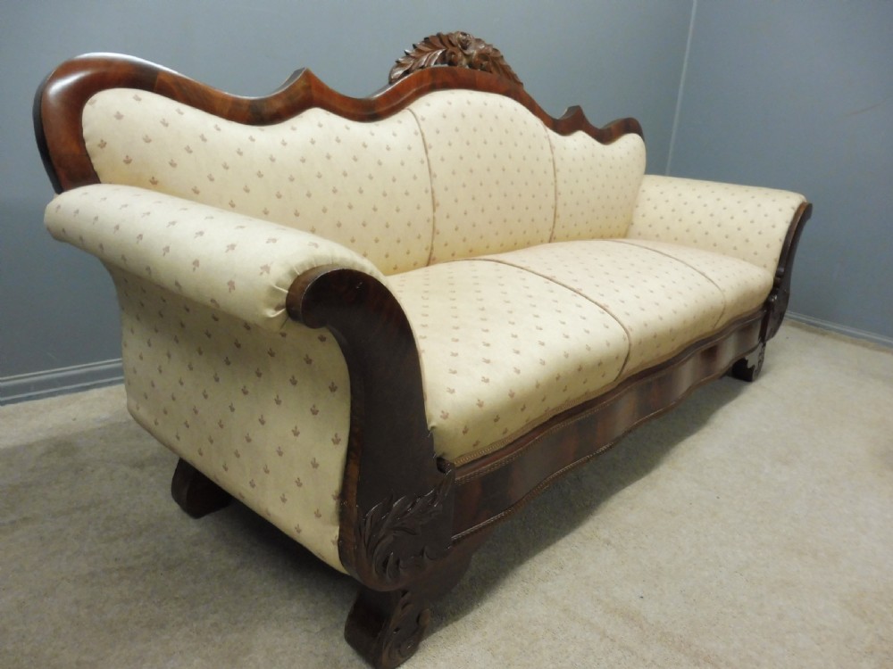 VICTORIAN PERIOD SCROLL END SOFA View XI