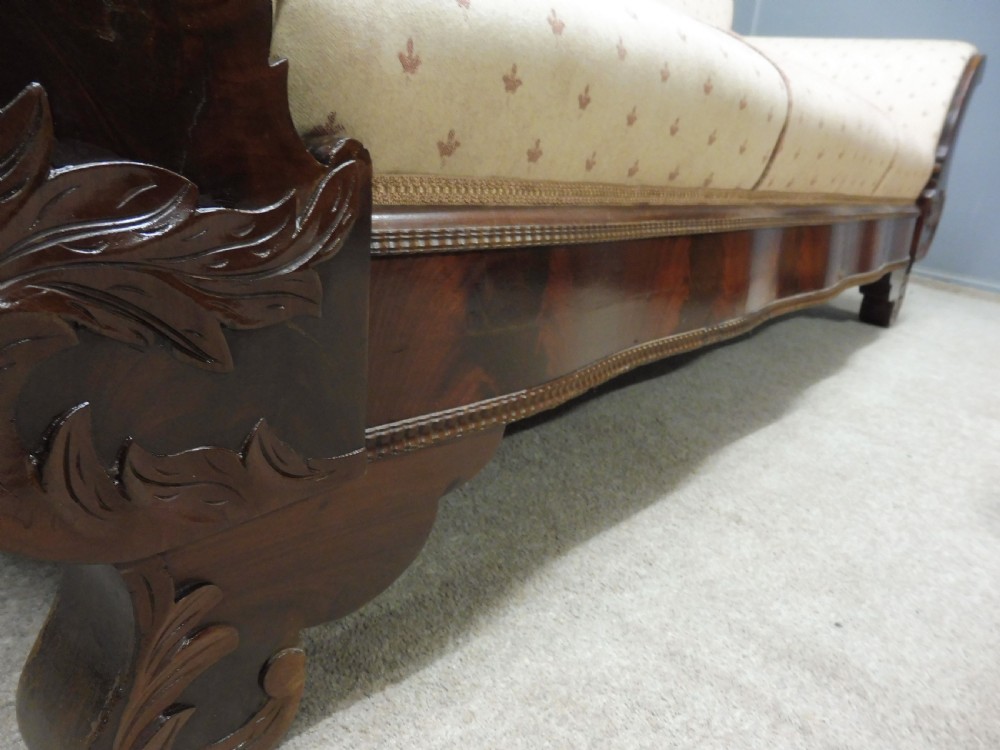 VICTORIAN PERIOD SCROLL END SOFA View XII