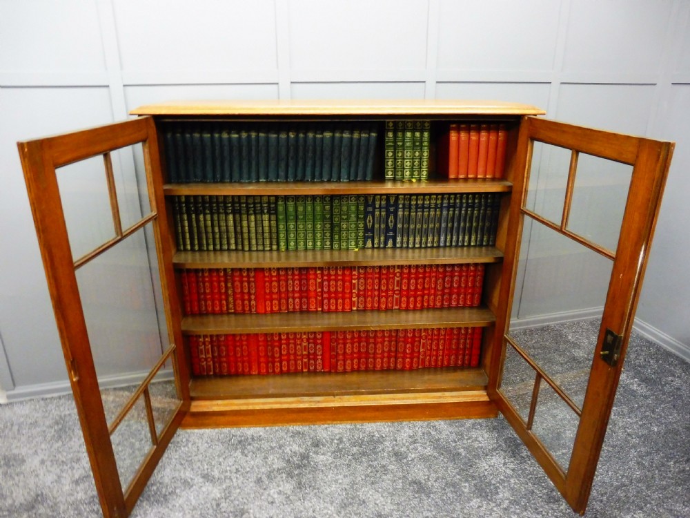 EDWARDIAN OAK BOOKCASE View VIII