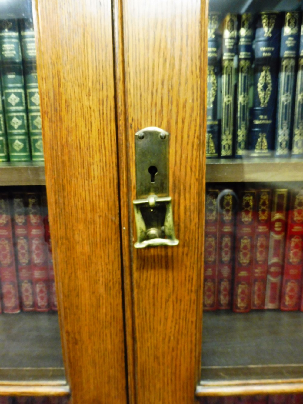 EDWARDIAN OAK BOOKCASE View IX