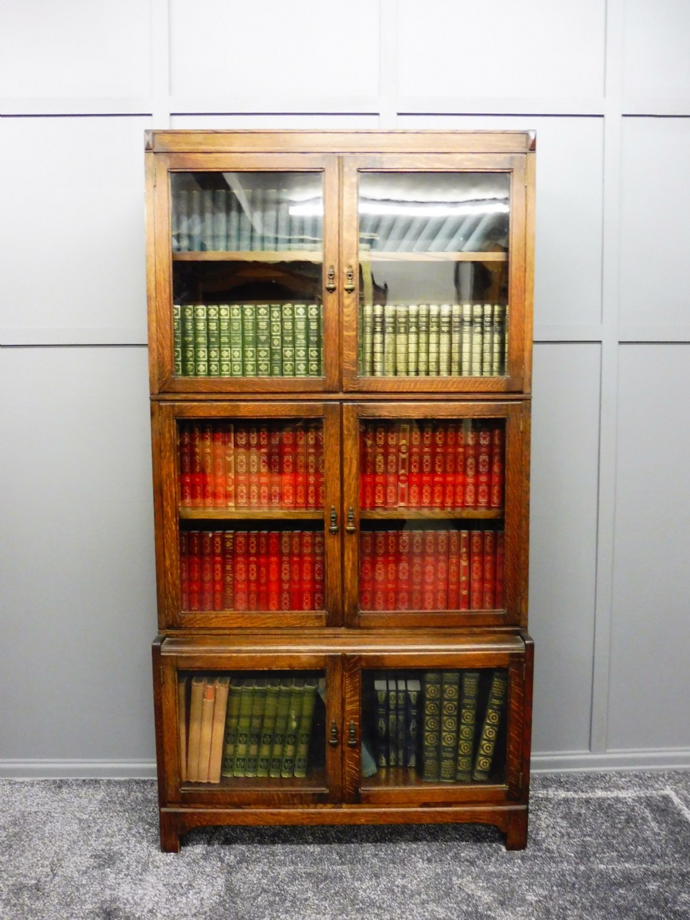 OAK SECTIONAL LAWYERS  BOOKCASE  View II