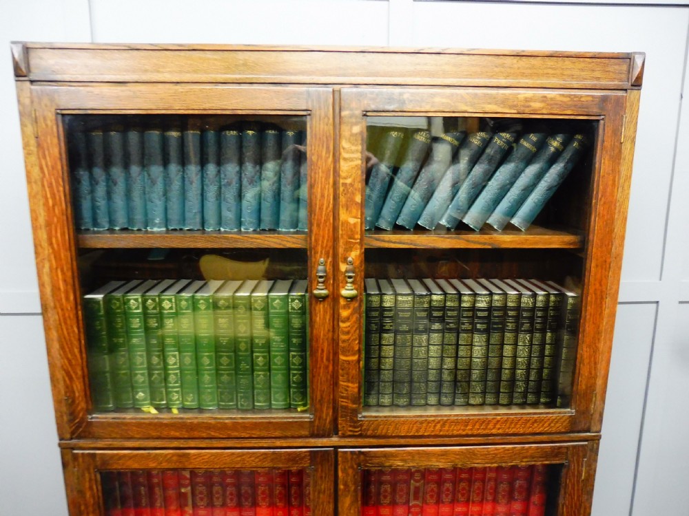 OAK SECTIONAL LAWYERS  BOOKCASE  View V