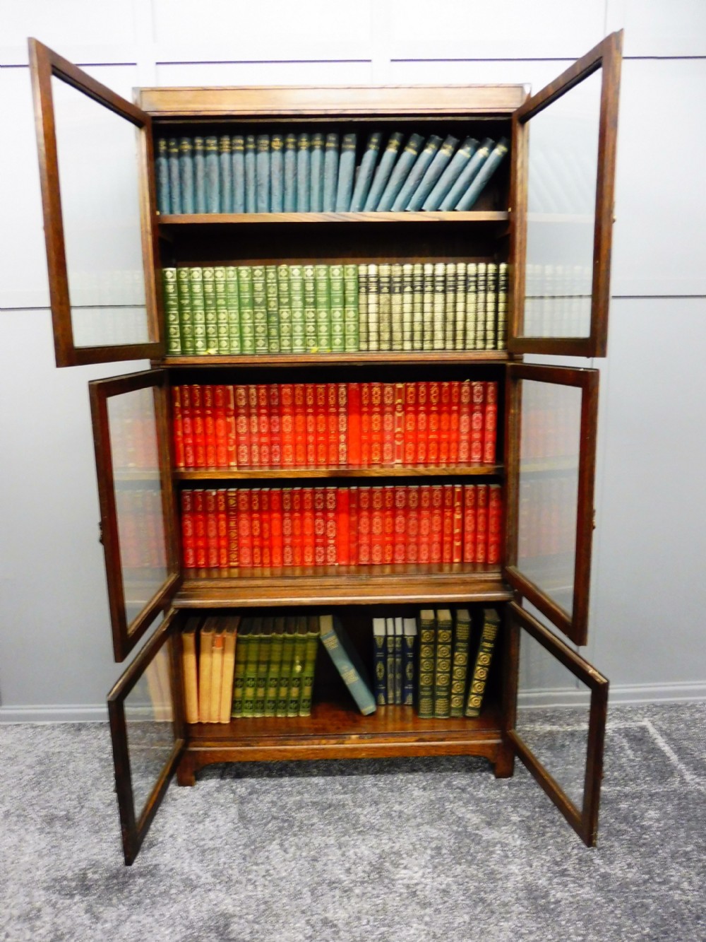 OAK SECTIONAL LAWYERS  BOOKCASE  View VIII