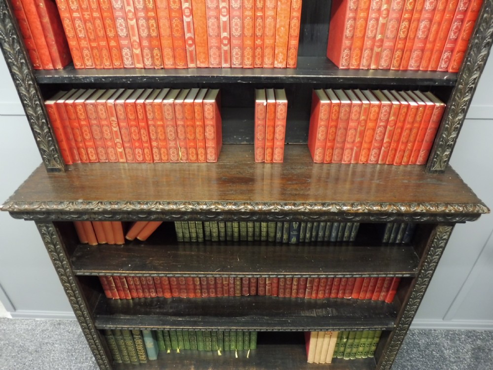 DARK OAK VICTORIAN BOOKCASE View VII