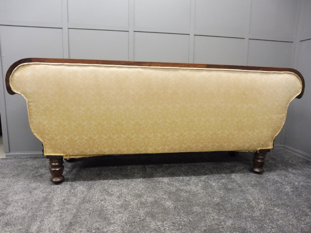 MID 19TH CENTURY COUNTRY HOUSE  SCROLL END SOFA  View VIII