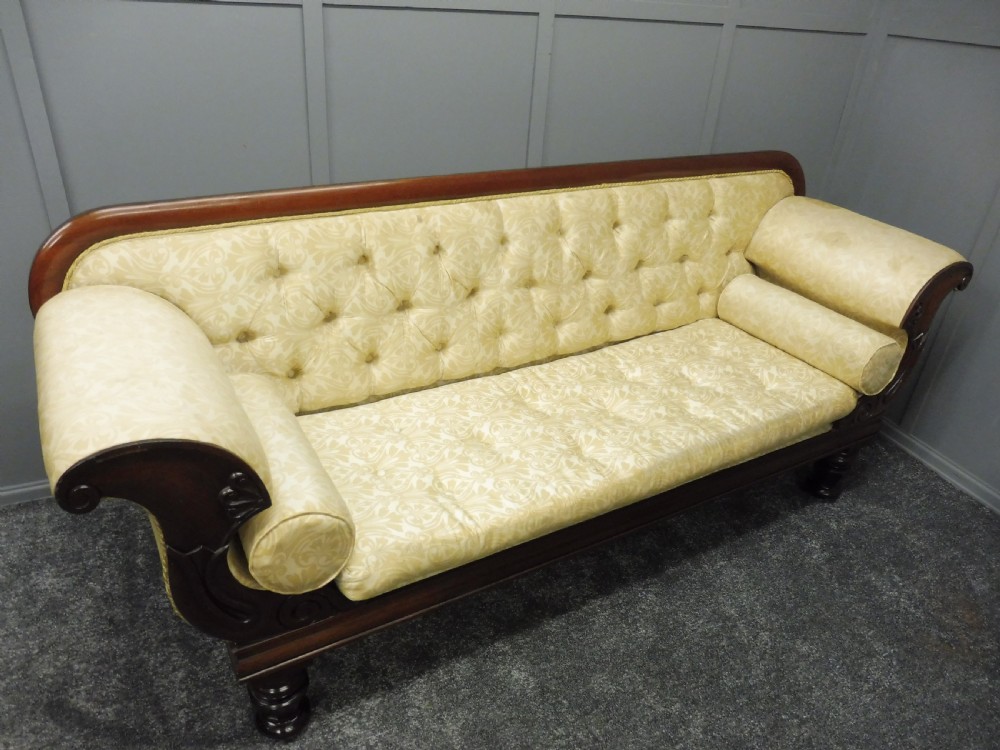 MID 19TH CENTURY COUNTRY HOUSE  SCROLL END SOFA  View XI