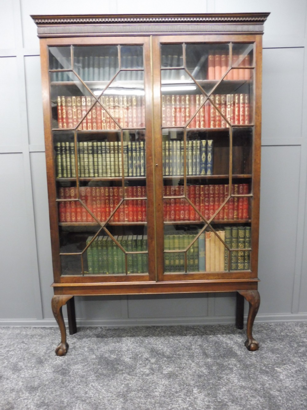 EDWARDIAN MAHOGANY BOOKCASE  View III