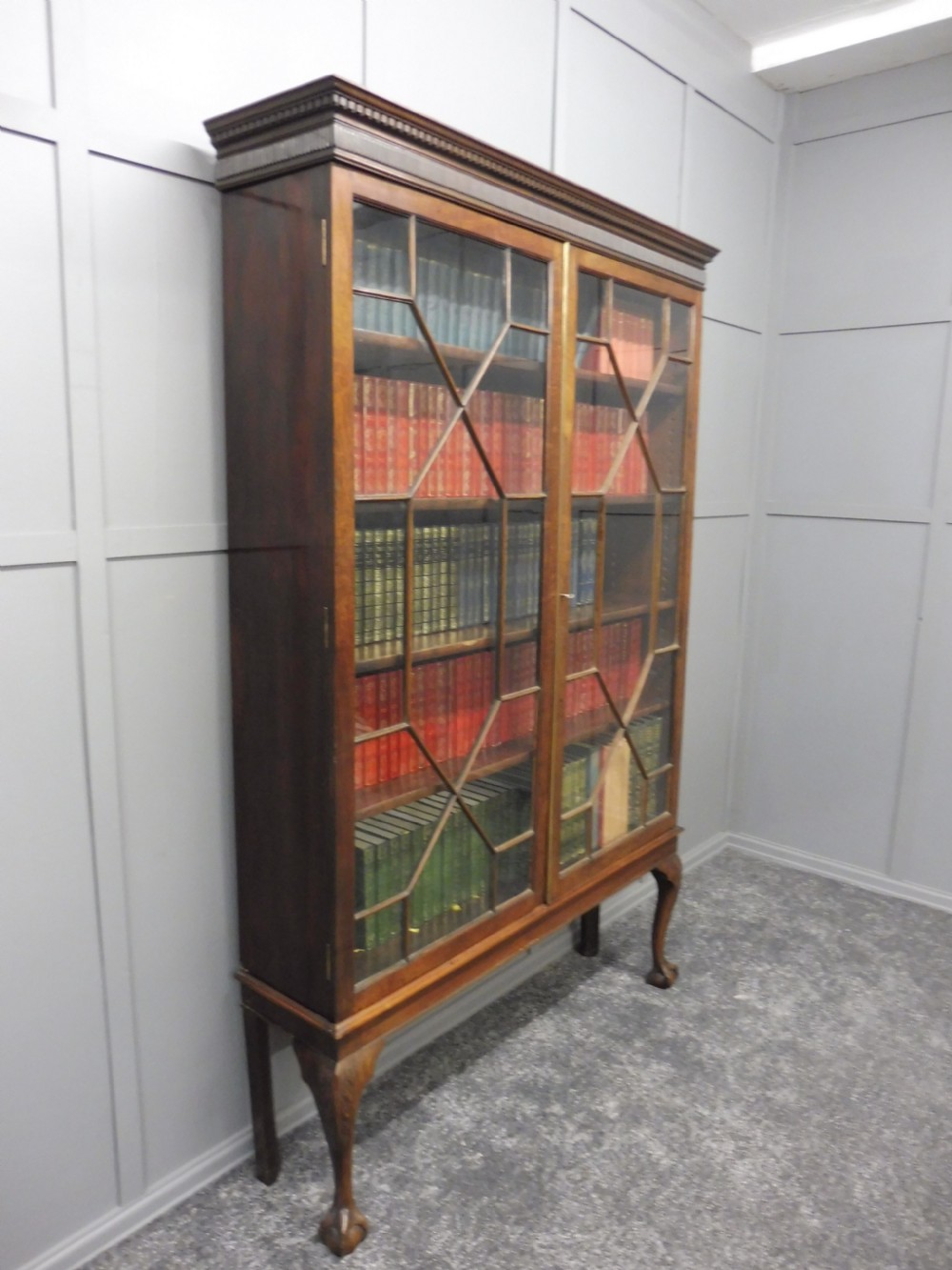 EDWARDIAN MAHOGANY BOOKCASE  View IV