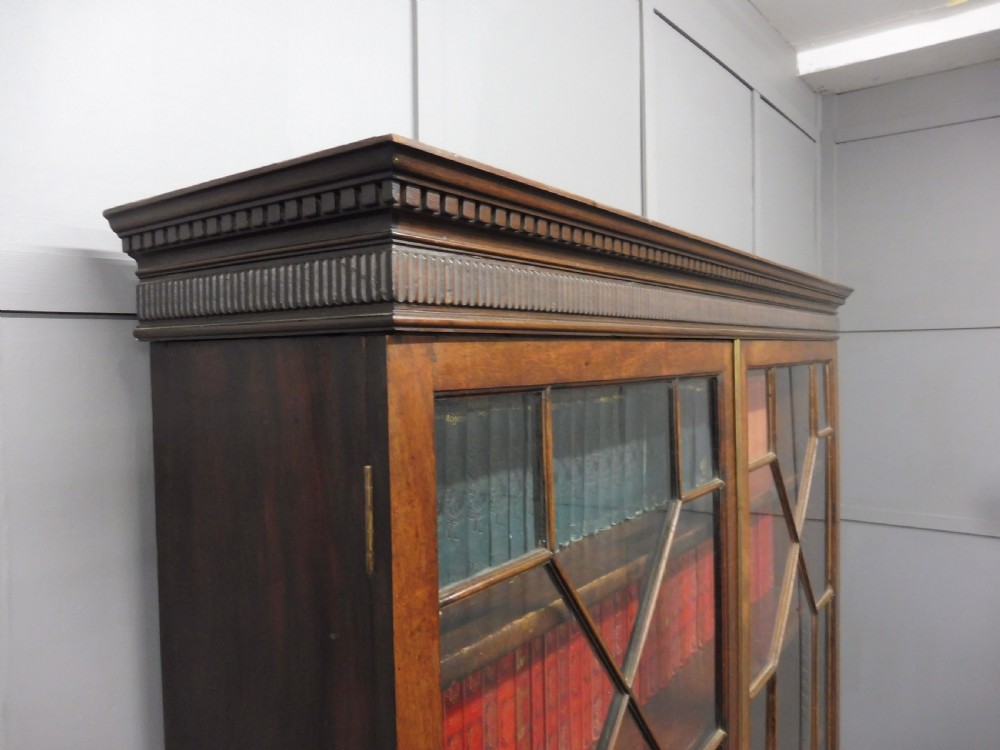 EDWARDIAN MAHOGANY BOOKCASE  View V