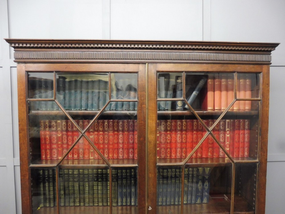 EDWARDIAN MAHOGANY BOOKCASE  View VI
