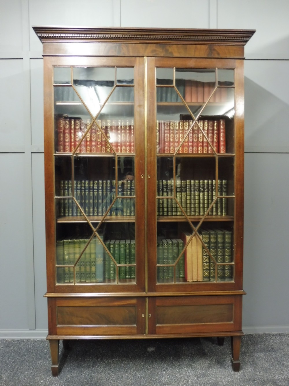 EDWARDIAN MAHOGANY BOOKCASE View II