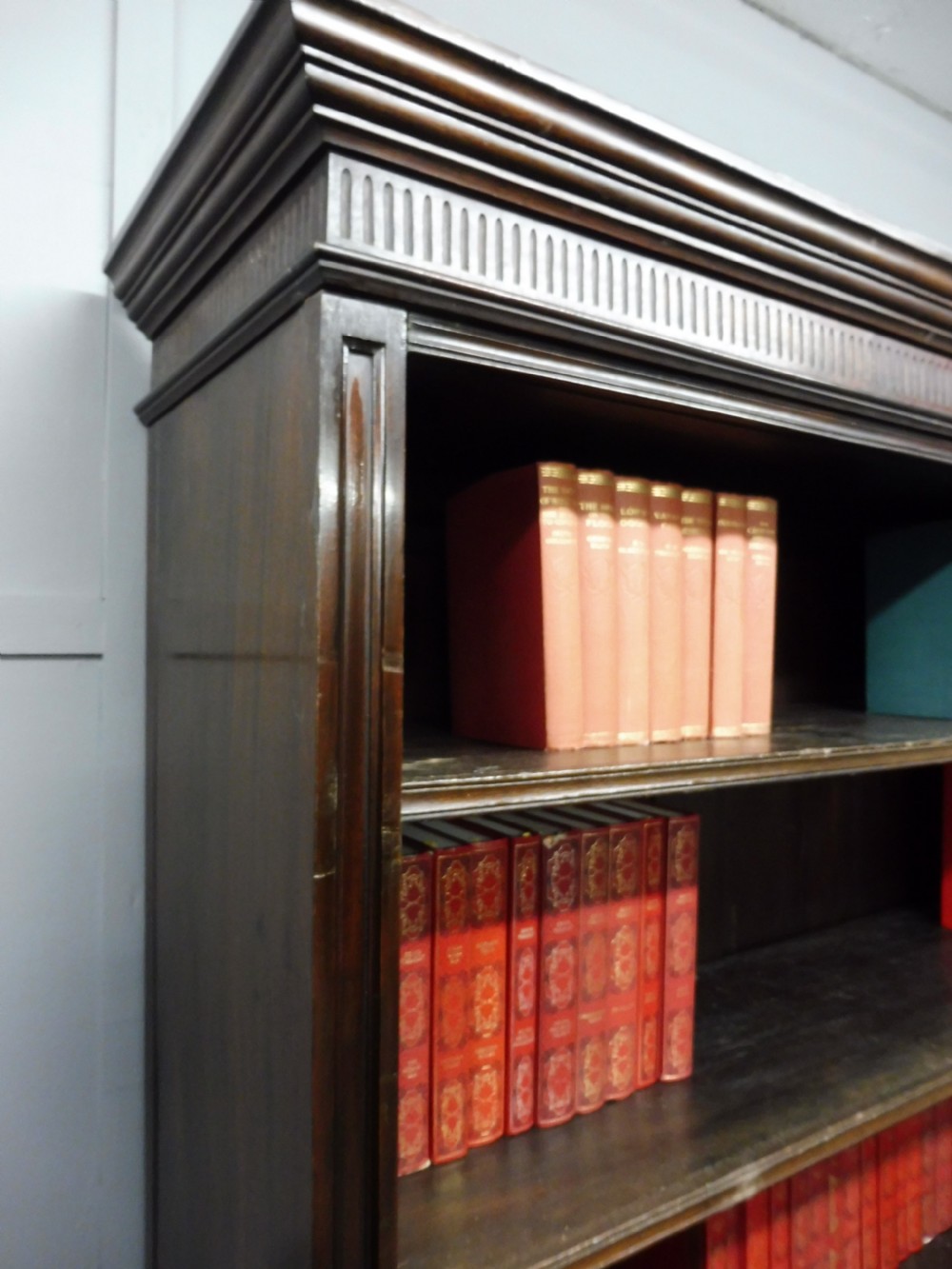 PAIR OF 19th CENTURY MAHOGANY ALCOVE BOOKCASES View X