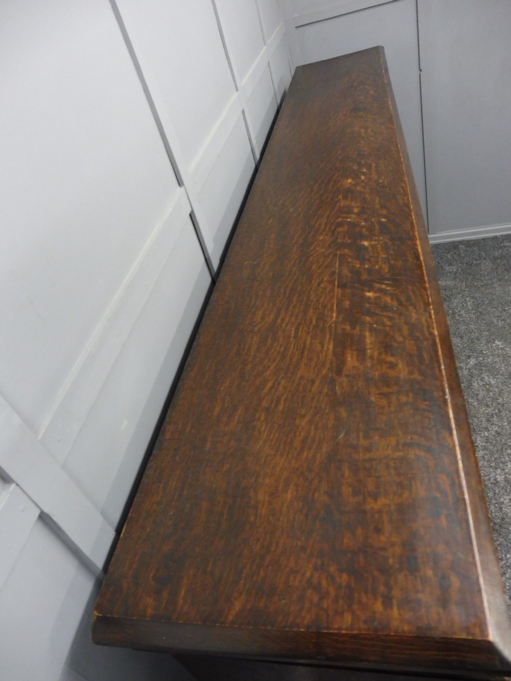 VICTORIAN OAK OPEN BOOKCASE View VII