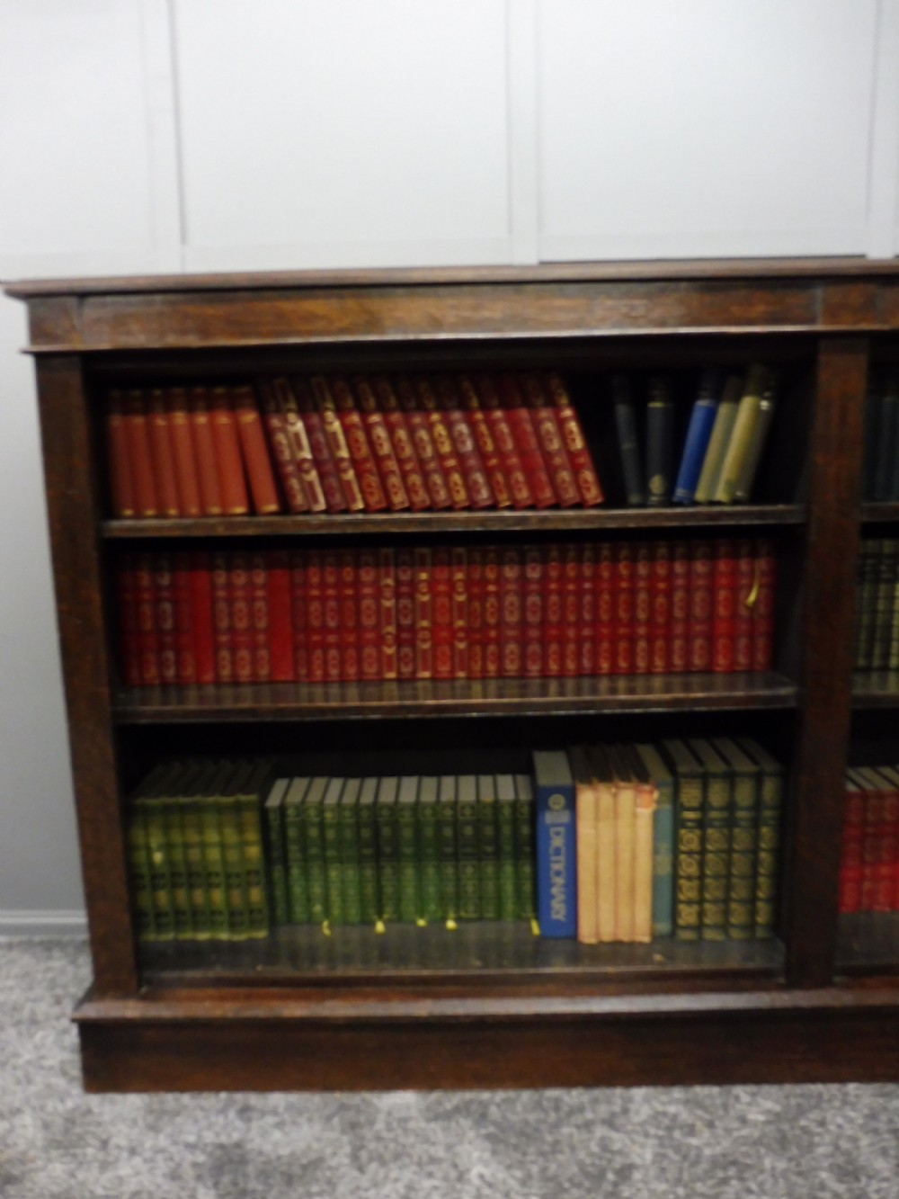 VICTORIAN OAK OPEN BOOKCASE View X