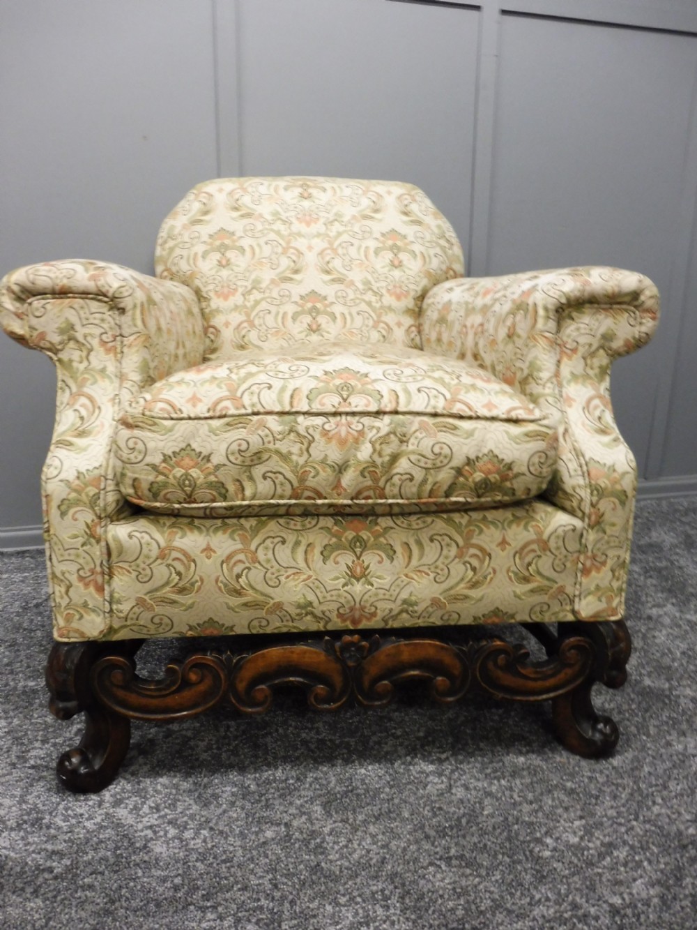 EDWARDIAN WALNUT FRAMED 3 PIECE SUITE View XIII