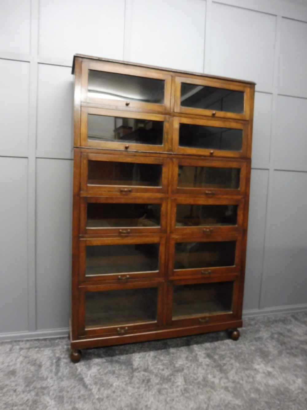 EDWARDIAN OAK HABERDASHERY CABINET View II