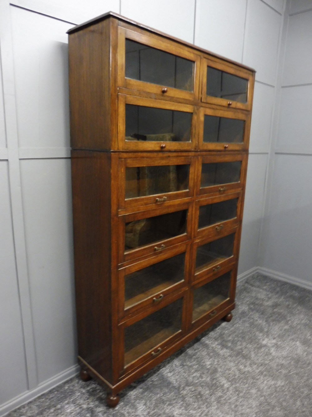 EDWARDIAN OAK HABERDASHERY CABINET View III
