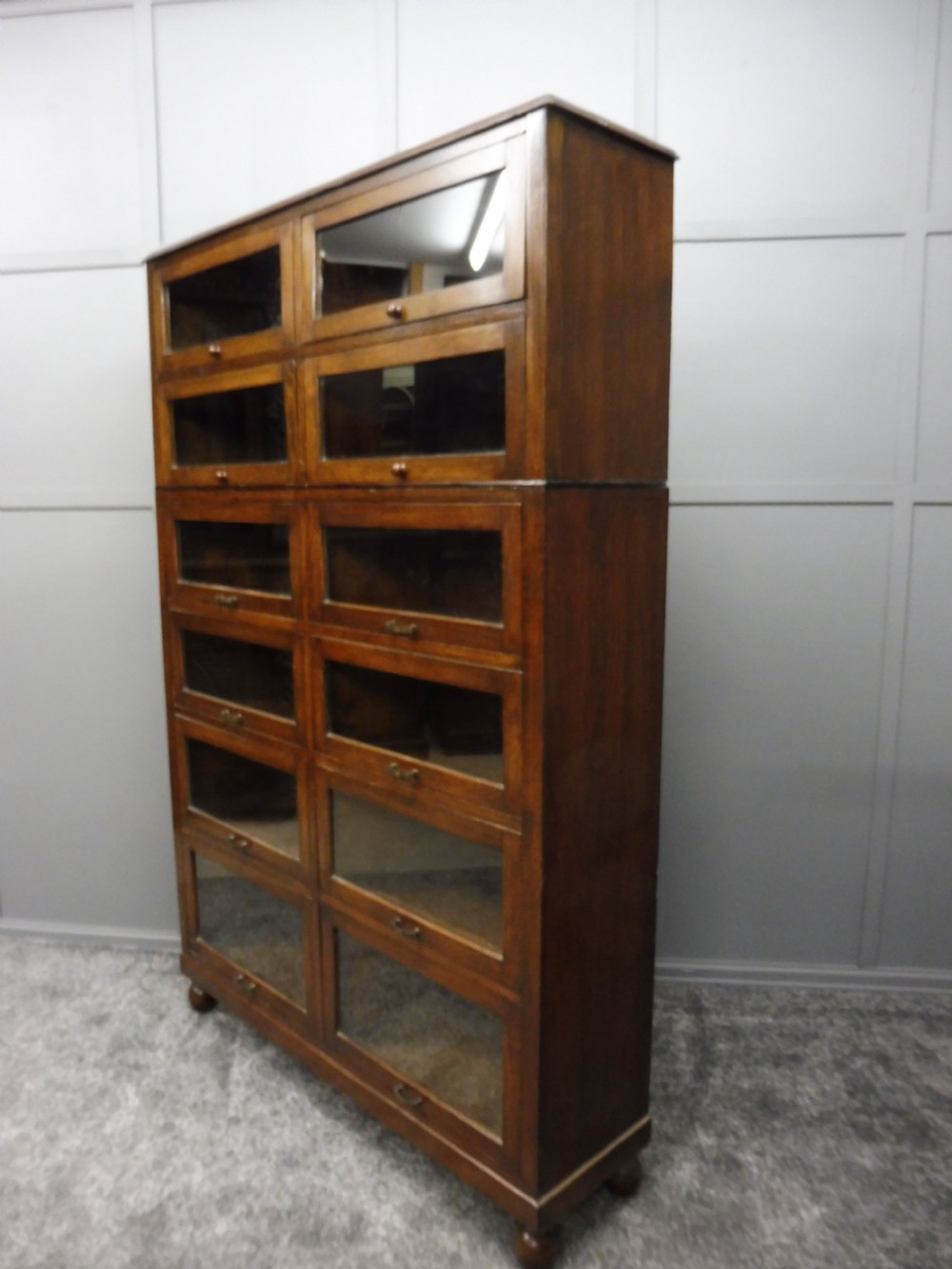 EDWARDIAN OAK HABERDASHERY CABINET View VII
