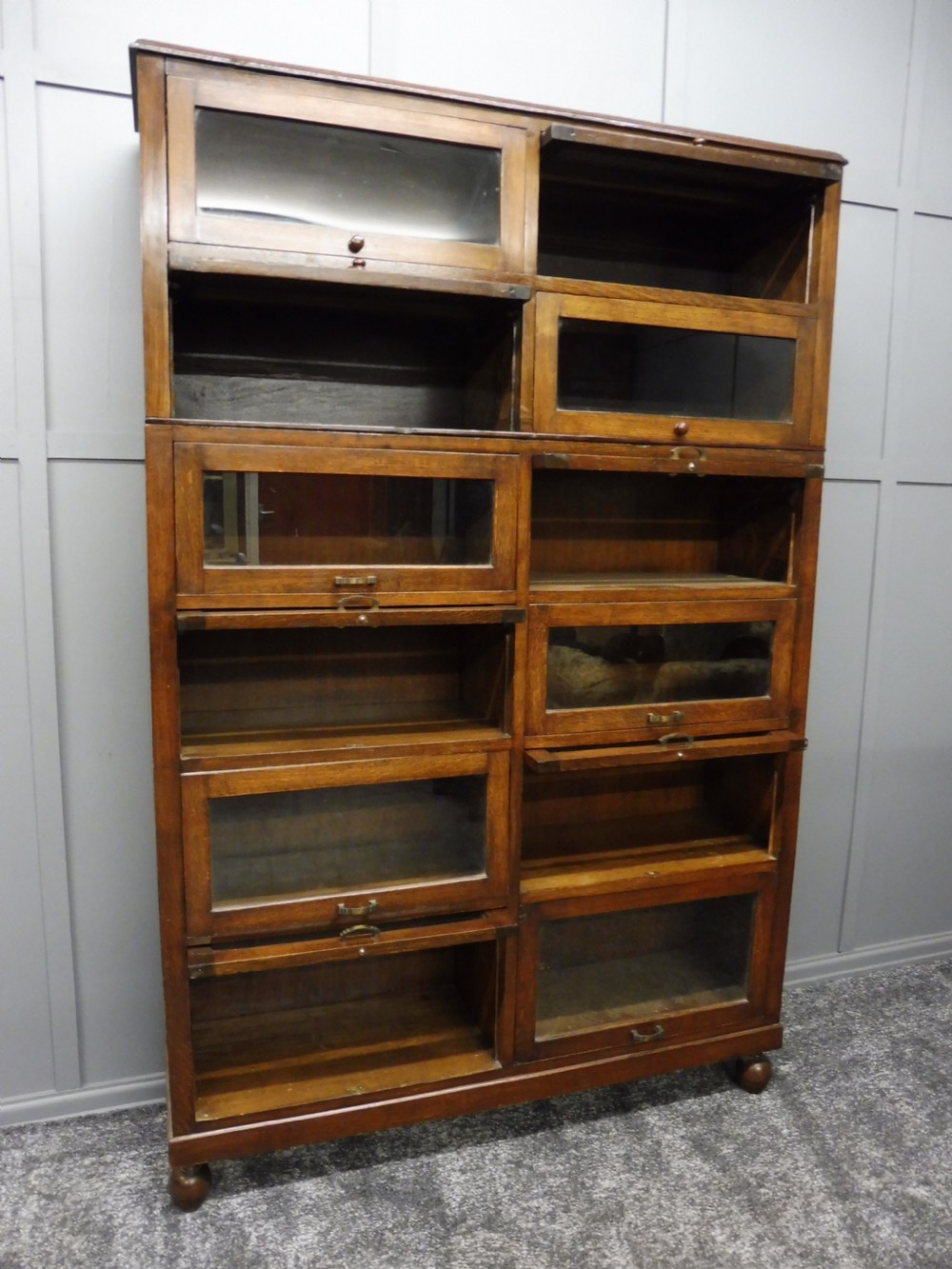 EDWARDIAN OAK HABERDASHERY CABINET View XI