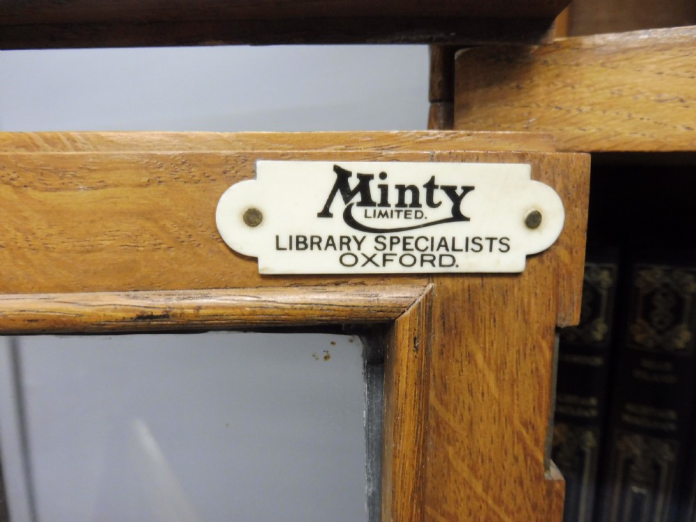 PALE OAK SECTIONAL LAWYERS BOOKCASE BY MINTY LIBRARY SPECIALISTS OF OXFORD View VIII