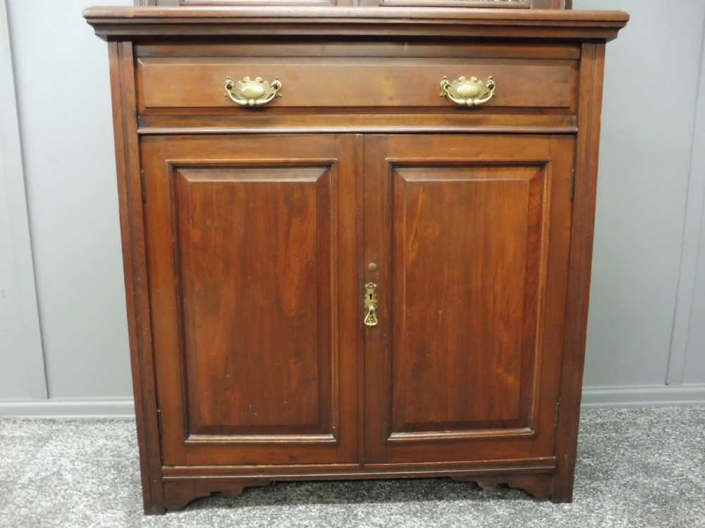 TALL SLIM EDWARDIAN WALNUT BOOKCASE View VII