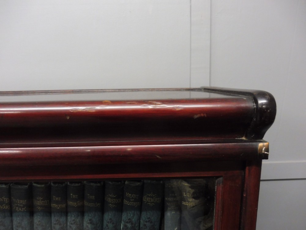 MAHOGANY GLOBE WERNICK SECTIONAL LAWYERS BOOKCASE View VI