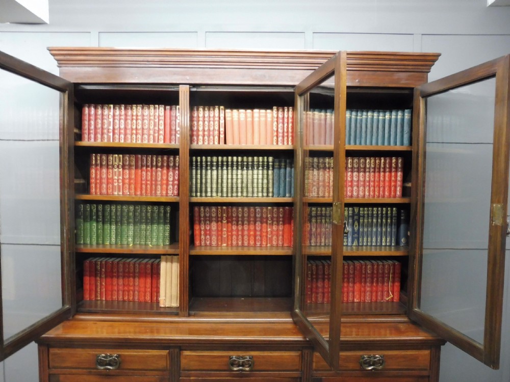 LARGE VICTORIAN WALNUT LIBRARY BOOKCASE View VI