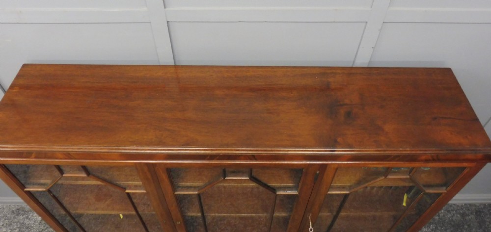 MAHOGANY 3 DOOR BOOKCASE View IV