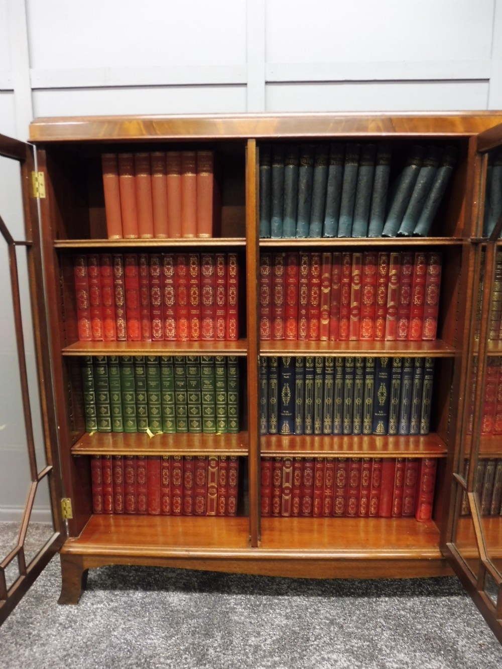 MAHOGANY 3 DOOR BOOKCASE View VI